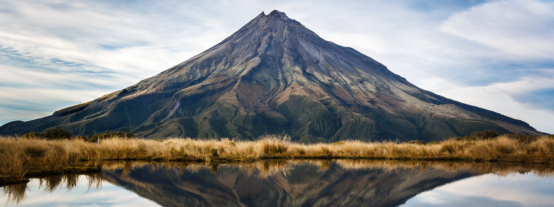 Mount Taranaki volcano in New Zealand on an Australasia and South Pacific cruise