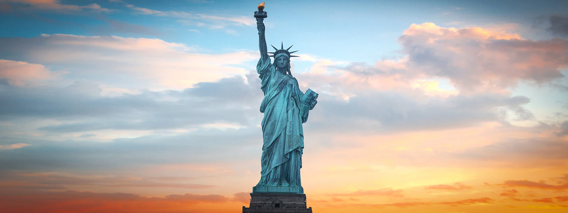 see the statue of liberty on a North America cruise
